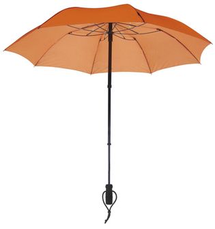 EuroSchirm teleScope handsfree UV Τηλεσκοπική ομπρέλα πεζοπορίας με εξάρτημα σακιδίου πλάτης, πορτοκαλί