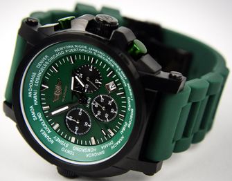Χρονογραφικό ρολόι Flieger, πράσινο