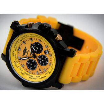 Χρονογραφικό ρολόι Flieger, κίτρινο