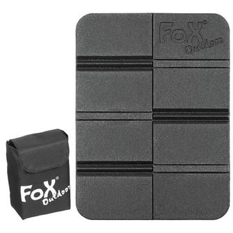 FoxOutdoor θερμικό μαξιλάρι καθίσματος, πτυσσόμενο, με τσέπη Molle, μαύρο