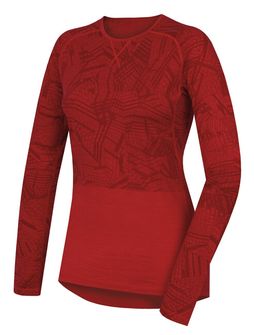 Husky Merino Thermal Underwear Γυναικείο μακρυμάνικο T-Shirt Κόκκινο