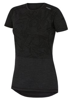 Husky Merino Thermal Underwear Γυναικείο κοντομάνικο T-Shirt Μαύρο