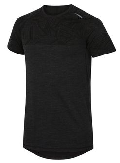 Husky Merino Thermal Underwear Ανδρικό κοντομάνικο T-Shirt Μαύρο