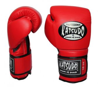 Γάντια πυγμαχίας Katsudo Professional II, κόκκινα