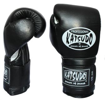 Γάντια πυγμαχίας Katsudo Professional II, μαύρα