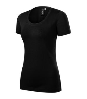 Malfini Merino Rise γυναικείο κοντό t-shirt, μαύρο