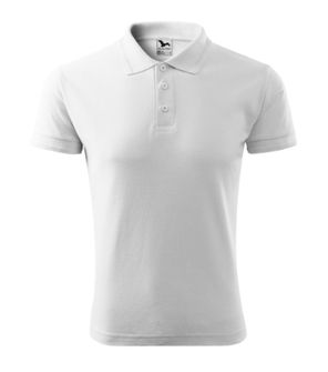 Malfini Pique Polo ανδρικό πουκάμισο πόλο, λευκό