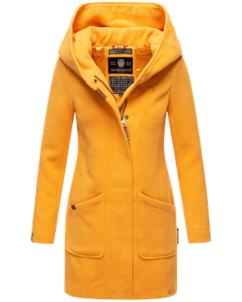 Marikoo MAIKOO Γυναικείο χειμερινό παλτό με κουκούλα, κίτρινο