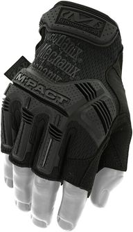 Mechanix M-Pact μαύρα γάντια χωρίς δάχτυλα για χτυπήματα