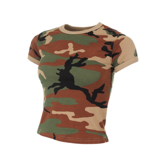 Γυναικείο t-shirt καμουφλάζ με μοτίβο δάσους MFH, 160g/m2