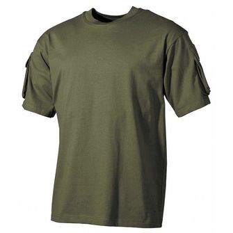 MFH US ελιά πουκάμισο με τσέπες velcro στα μανίκια, 170g/m2