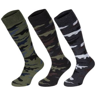 MFH Χειμερινές κάλτσες, "Esercito", καμουφλάζ, μακριές, 3-pack