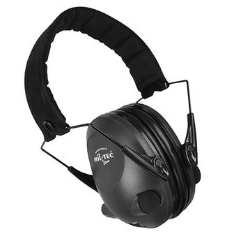 Ακουστικά Mil-tec Activ με ηλεκτρονική ακύρωση θορύβου, μαύρο
