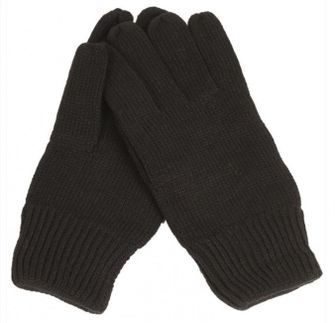 Πλεκτά γάντια Mil-Tec, μαύρα
