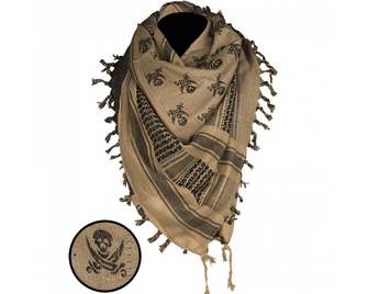 Mil-tec Skull arafat coyote - μαύρο, 110 x 110cm