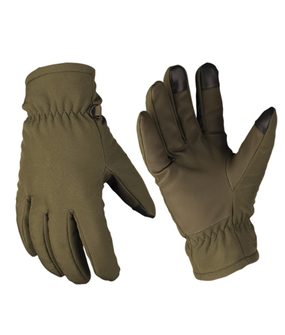 Γάντια Mil-Tec Softshell Thinsulate™, λαδί