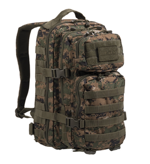 Mil-Tec US assault Μικρό σακίδιο πλάτης ψηφιακό woodland, 20L