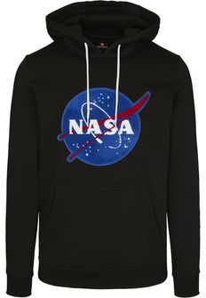 NASA Southpole Insignia Logo ανδρικό φούτερ με κουκούλα, μαύρο