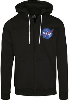 NASA Southpole ανδρικό φούτερ με φερμουάρ και κουκούλα, μαύρο