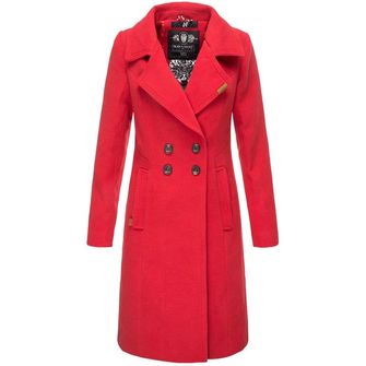 Navahoo WOOLY Γυναικείο χειμερινό παλτό, κόκκινο