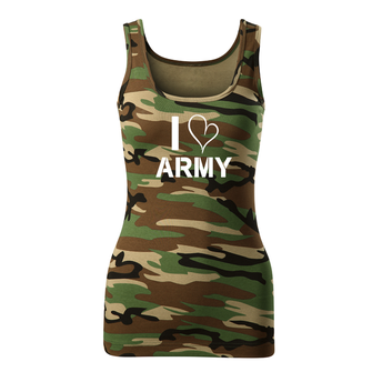 DRAGOWA γυναικεία μπλούζα i love army, παραλλαγή 180g/m2