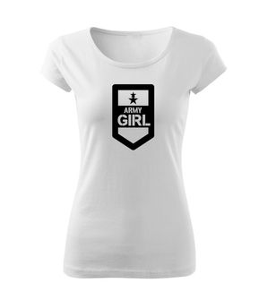 DRAGOWA γυναικείο t-shirt army girl, λευκό 150g/m2