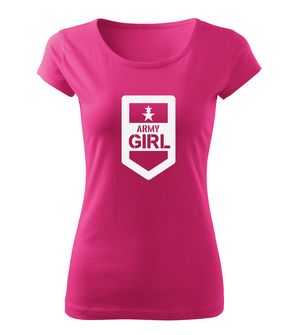 DRAGOWA γυναικείο t-shirt army girl, ροζ 150g/m2