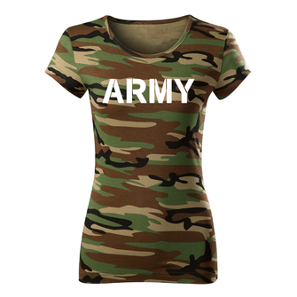 DRAGOWA γυναικείο μπλουζάκι στρατού, παραλλαγή 150g/m2