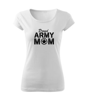 DRAGOWA γυναικείο t-shirt army mom, λευκό 150g/m2