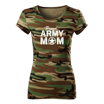 DRAGOWA γυναικείο T-shirt army mom, καμουφλάζ 150g/m2