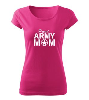 DRAGOWA γυναικείο t-shirt army mom, ροζ 150g/m2