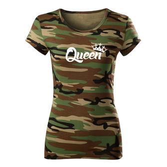 DRAGOWA γυναικείο t-shirt queen, καμουφλάζ 150g/m2
