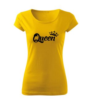 DRAGOWA γυναικείο t-shirt queen, κίτρινο 150g/m2