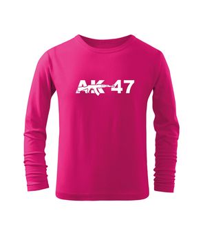 DRAGOWA Παιδικό μακρύ μπλουζάκι AK-47, ροζ