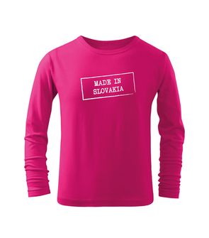DRAGOWA Παιδικό μακρύ T-shirt Made in Slovakia, ροζ
