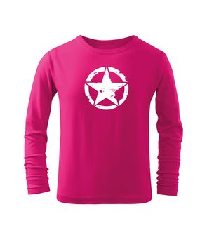 DRAGOWA Παιδικό μακρύ t-shirt Star, ροζ