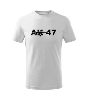 DRAGOWA Παιδικό κοντό μπλουζάκι AK-47, λευκό