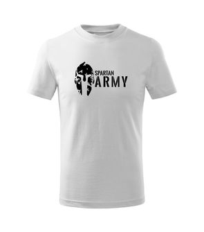 DRAGOWA Παιδικό κοντό t-shirt Spartan army, λευκό