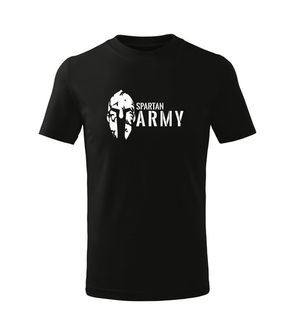DRAGOWA Παιδικό κοντό t-shirt Spartan army, μαύρο