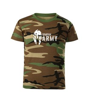 DRAGOWA Παιδικό κοντό μπλουζάκι Spartan army, καμουφλάζ