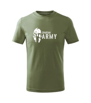 DRAGOWA Παιδικό κοντό μπλουζάκι Spartan army, λαδί