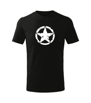 DRAGOWA Παιδικό κοντό μπλουζάκι Star, μαύρο
