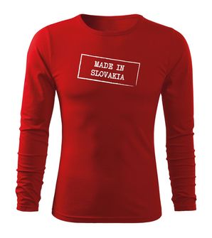 DRAGOWA Fit-T T-shirt με μακριά μανίκια made in Slovakia, κόκκινο 160g/m2
