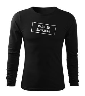 DRAGOWA Fit-T T-shirt με μακριά μανίκια made in Slovakia, μαύρο 160g/m2