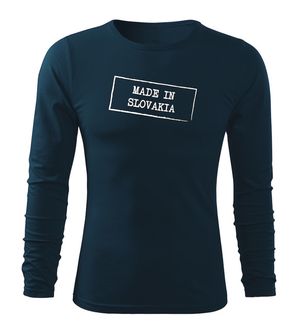 DRAGOWA Fit-T T-shirt με μακριά μανίκια made in slovakia, σκούρο μπλε 160g/m2