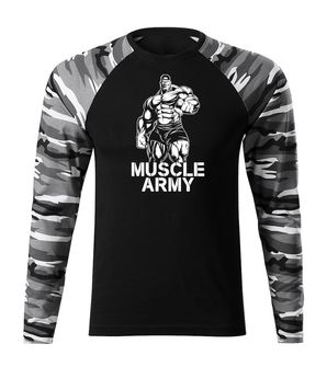 DRAGOWA Fit-T μακρυμάνικο μπλουζάκι για τον στρατό, metro 160g/m2