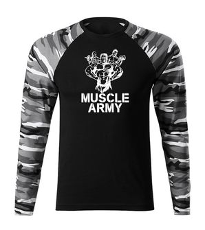 DRAGOWA Fit-T μακρυμάνικο μπλουζάκι για την ομάδα του στρατού, metro 160g/m2