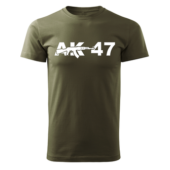 DRAGOWA κοντό μπλουζάκι AK-47, λαδί 160g/m2