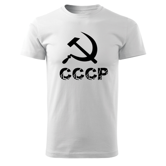 DRAGOWA κοντό t-shirt cccp, λευκό 160g/m2
