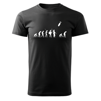 DRAGOWA κοντό T-shirt evolution, μαύρο 160g/m2